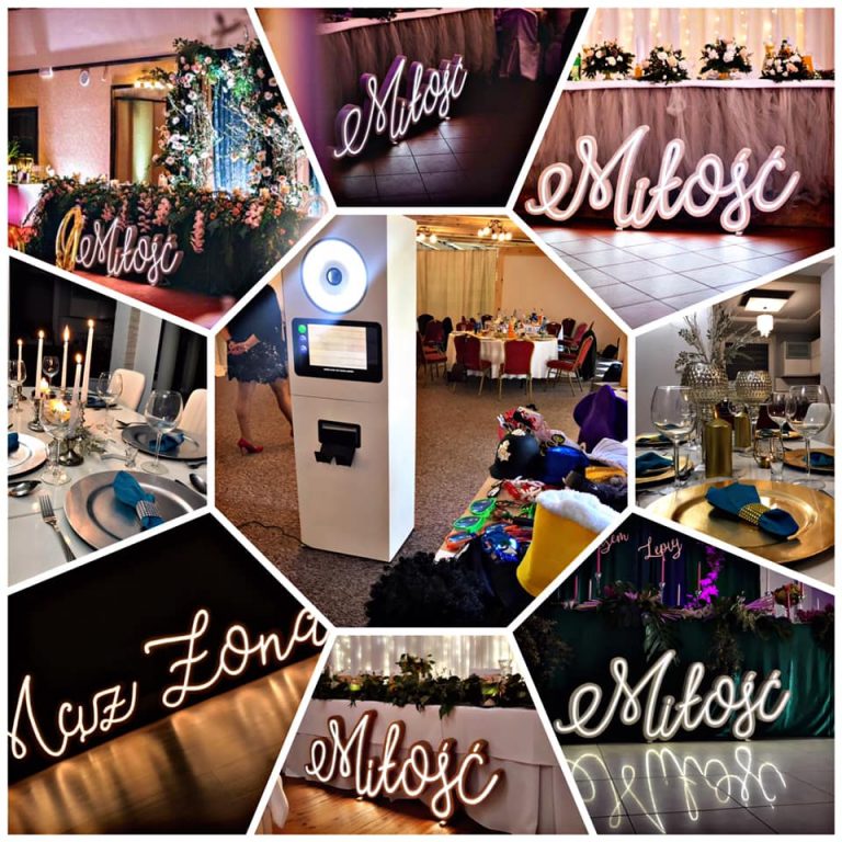 wynajem napisów na wesele